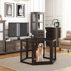 PAWLAND freestanding gate base and feet providing stable portable safety barrier