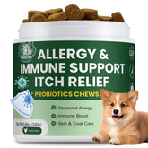 Pawlooza Probiotics for Dogs bottle pour showcases easy daily gut support.