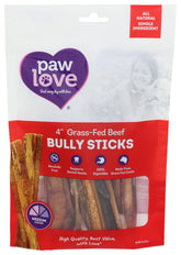 PawLove bully dog chew 4-inch pack for durable chewing on medium to large dogs