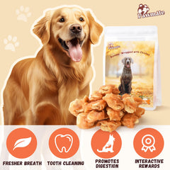 Pawmate grain-free soft-chews dogs close-up highlights soft texture ideal for chewers.