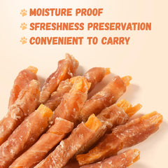Pawmate con pollo y batata dulce, ingredientes naturales para snack equilibrado.