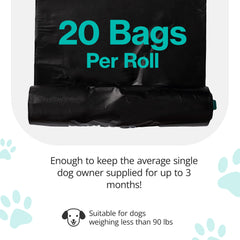 PawPail cat litter bags for disposal, containment and odor control in litter boxes.