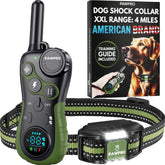 PAWPRO dog shock collar remote controls training across distances for reliable recall.