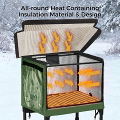 PAWPROVED insulated-cat-house-winter-comfort: thick insulation keeps interior warm during chilly nights.