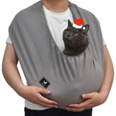 PAWPUBBY Cat Sling Carrier Cozy Cuddle closeup shows soft fabric for comfy snuggles