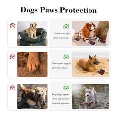 PAWPUBBY large dog shoes with anti-slip sole for stable traction on slick surfaces.