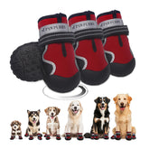 PAWPUBBY large dog shoes show full toe coverage for rugged outdoor adventures.