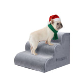 PAWSCART Dog Stairs 17.7-inch height helps pets reach beds safely.