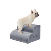 PAWSCART dog stairs with soft foam steps for gentle climbs