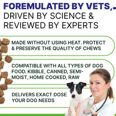 Pawsential Advanced Hemp Calming Treats being offered to a dog during car ride stress