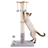 PAWSFANS cat scratching post 30in tall gray for vertical scratching and furniture protection