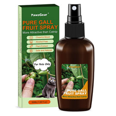 PawsGear Catnip Spray with Silvervine bottle for quick outdoor play.