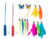 PAWSITIVE retractable wand cat toy extending for indoor play and bonding