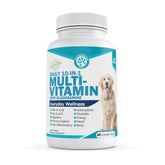 Pawsitive Wanderfound Pets 10-in-1 multivitamin bottle on shelf supporting overall wellness
