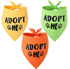 Pawskido Adopt Me Bandana green on a dog during everyday walks