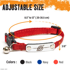 Pawsonify Naruto headband leaf village symbol collar with durable nylon for adventures.