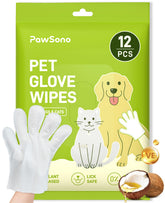 PawSono hypoallergenic pet glove wipes pack for quick, deodorizing clean between baths