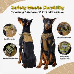 PAWS PASSION harness patches and ID tag option for quick ID