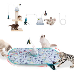 PAWSPIK 4in1 laser-hide-seek toy showcases versatile play for curious cats.