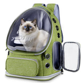 Pawstrip cat backpack with bubble window offers a view to soothe travel-anxious pets.