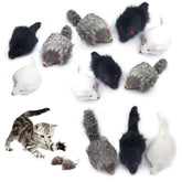 Pawstrip rabbit fur cat toy mouse interactive shows engaging indoor play for curious cats.
