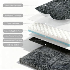 Pawstrip XL dual-layer foam detail with breathable egg-crate layer for airflow