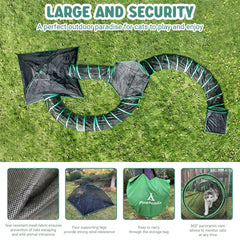Pawtenda weather-resistant shell model demonstrating durable outdoor materials
