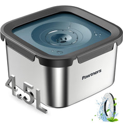 Pawtners large-capacity 4.5L dog water bowl keeps medium to large dogs hydrated between refills.