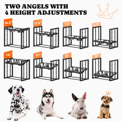 Pawtners elevated dog bowl stand with stainless bowls for durable, easy cleaning.