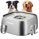 Pawtners Upgrade No Spill Bowl side view highlighting all stainless steel construction for clean drinking.