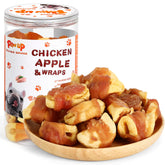 PAWUP Apple Slice Chicken Wrapped packaging for training treats