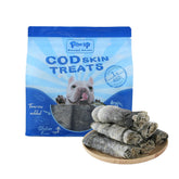 PAWUP Cod Skin Dog Treats packaging showing single-ingredient fish roll for healthy snacking