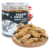 PAWUP freeze-dried green-lipped mussels treats pack with single-ingredient nutrition for sensitive dogs