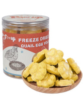 PAWUP yema de codorniz desecada, trozo nutritivo para mascotas