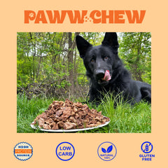PAWW CHEW beef-lung-treats-grain-free-checklist emphasizes USA-sourced protein with no additives