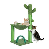PAWZ Road cactus cat tree base view offers sturdy lounging space