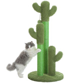 PAWZ Road cactus-scratcher three-poles fosters natural scratching and vertical exercise.