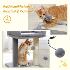 PAWZ Road cat scratching post bed padded bed delivers soft comfort during downtime.