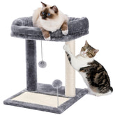 PAWZ Road cat scratching post bed perch-top offers a cozy resting space for cats.