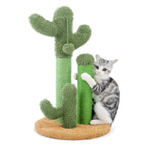 PAWZ Road cactus scratching post with three poles for sturdy scratching and decor.