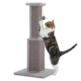 PAWZ Road large cat scratching post 32in tall offers space to scratch and stretch.