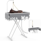 PAWZIDEA 2-in-1 tub and grooming top frame shown, compact for easy home storage.