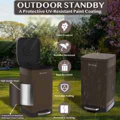 PAWZIDEA odor-control lid with carbon filter for smell suppression.