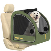 PAWZIDEA portable dog crate setup demonstrates quick assembly for easy road trips