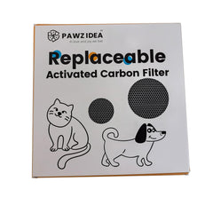 PAWZIDEA square filter designed for 3.15-inch compartments enhancing deodorization.