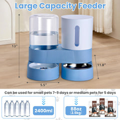 Pawzone gravity water dispenser shows easy access to fresh water for pets.