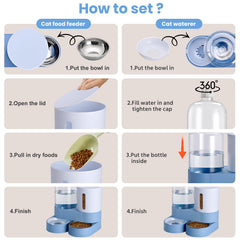 Pawzone water dispenser base and bucket setup reduces refills during weekends.