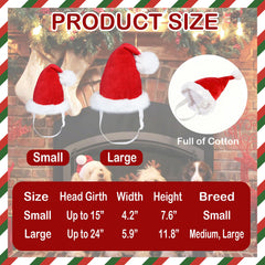 PAYHTOW christmas outfit set with hat and scarf on excited pup