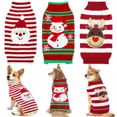 PAYHTOW Santa dog sweater ready for festive photos