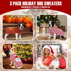 PAYHTOW heart sweater adds cute Valentine flair to pup's festive outfit.